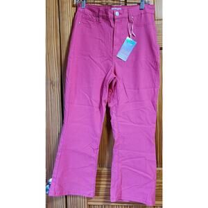 YMI Pink Forever Color Bootcut Pants Women’s Size Large Stretch